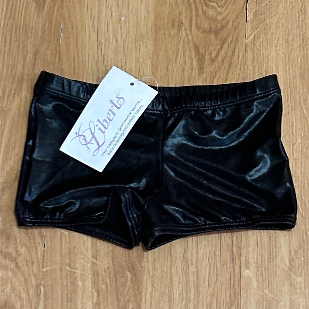 Kids Black Dance Shorts